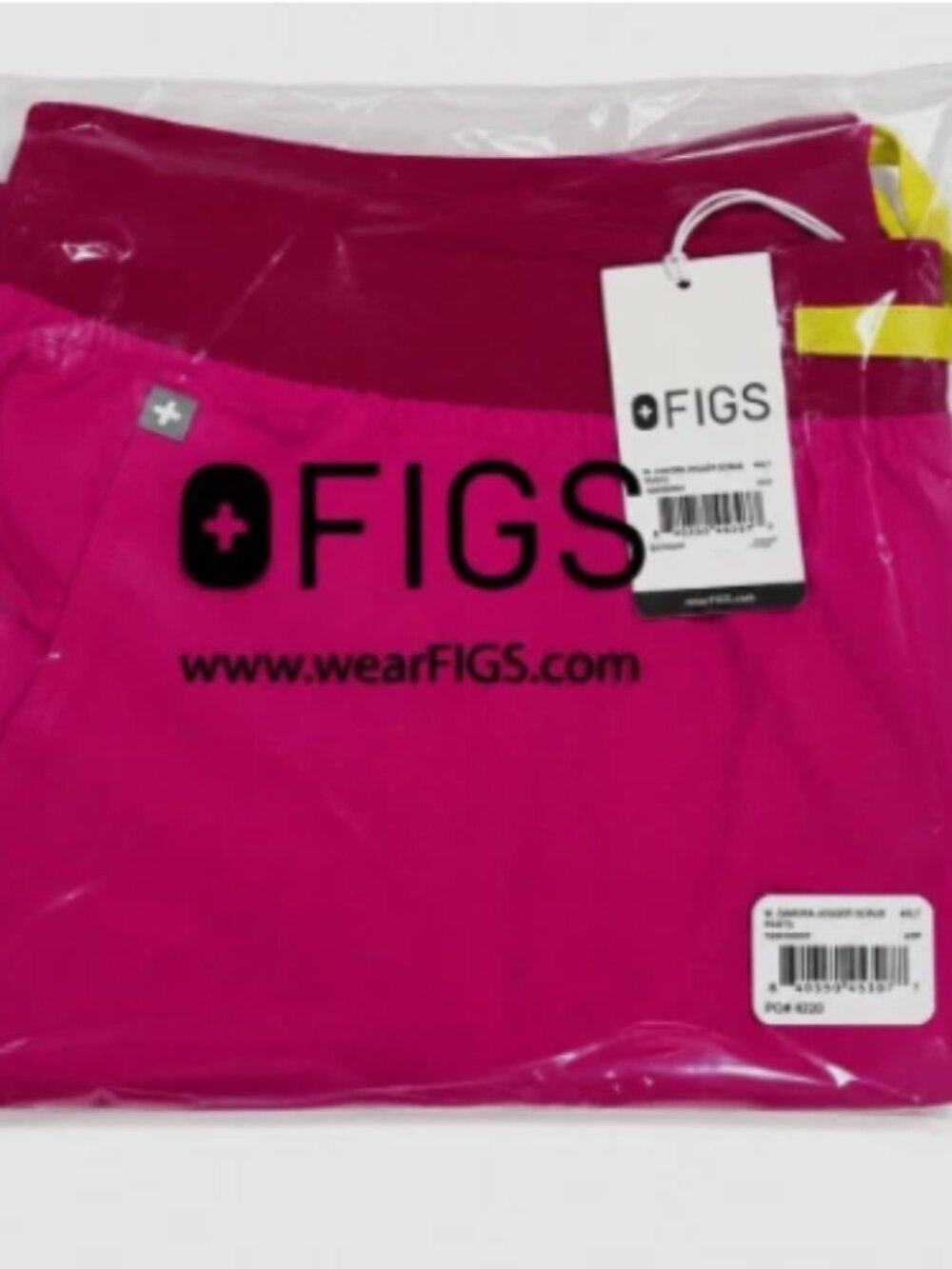FIGS Zamora Jogger Scrub Pants Women’s 4XL Pink New With Tag